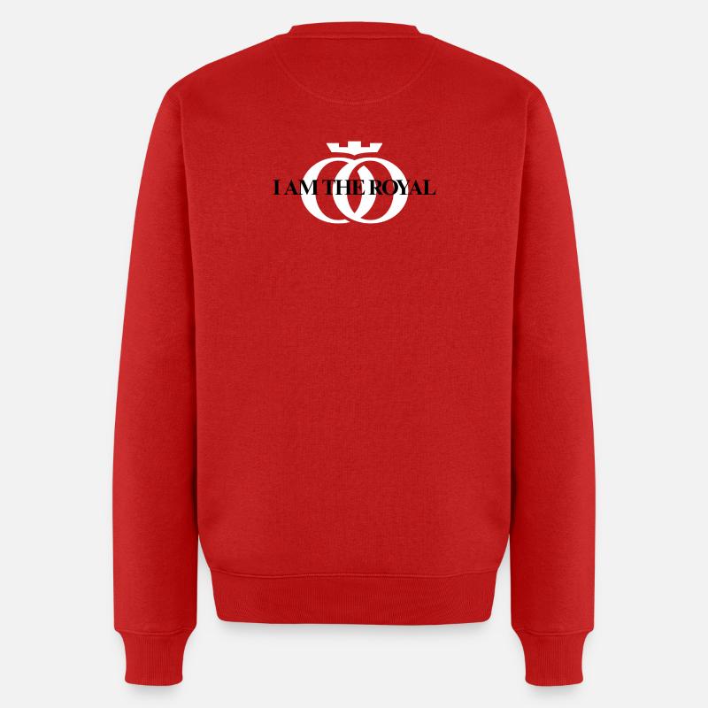 ICH BIN DER KÖNIG – Oppoline Kollektion - Männer Premium Bio Pullover - Rot