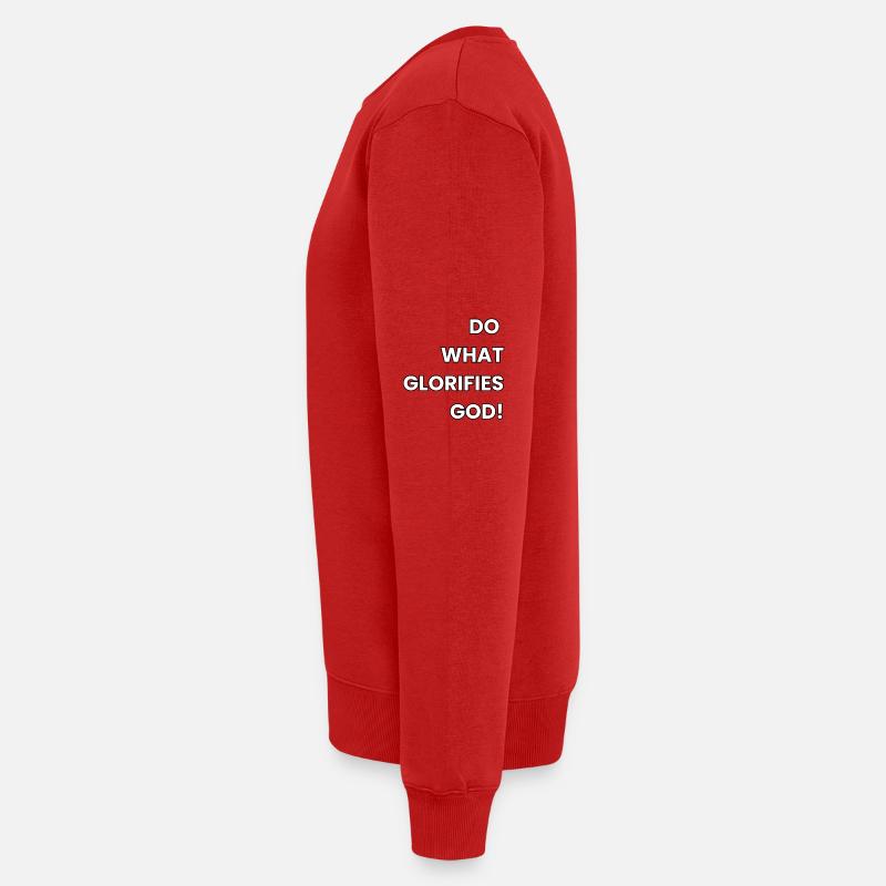 Verherrliche Gott - Männer Premium Bio Pullover - Rot