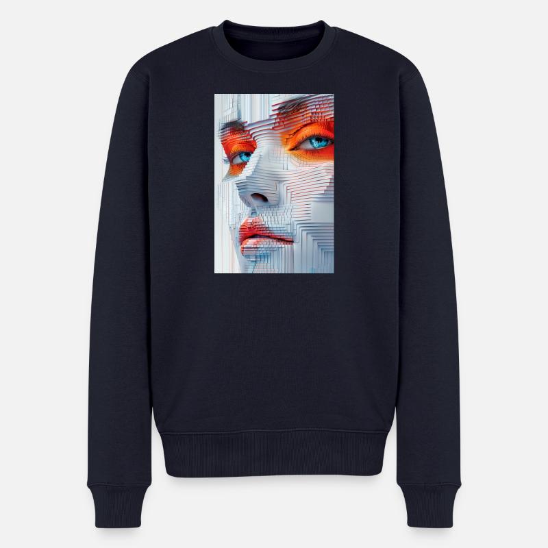 Fractemora - Männer Premium Bio Pullover - Navy