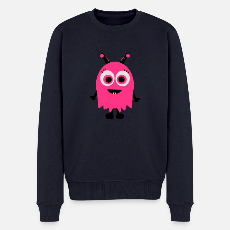 Monster - Männer Premium Bio Pullover - Navy