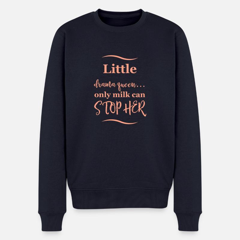 Baby Spruch - Männer Premium Bio Pullover - Navy