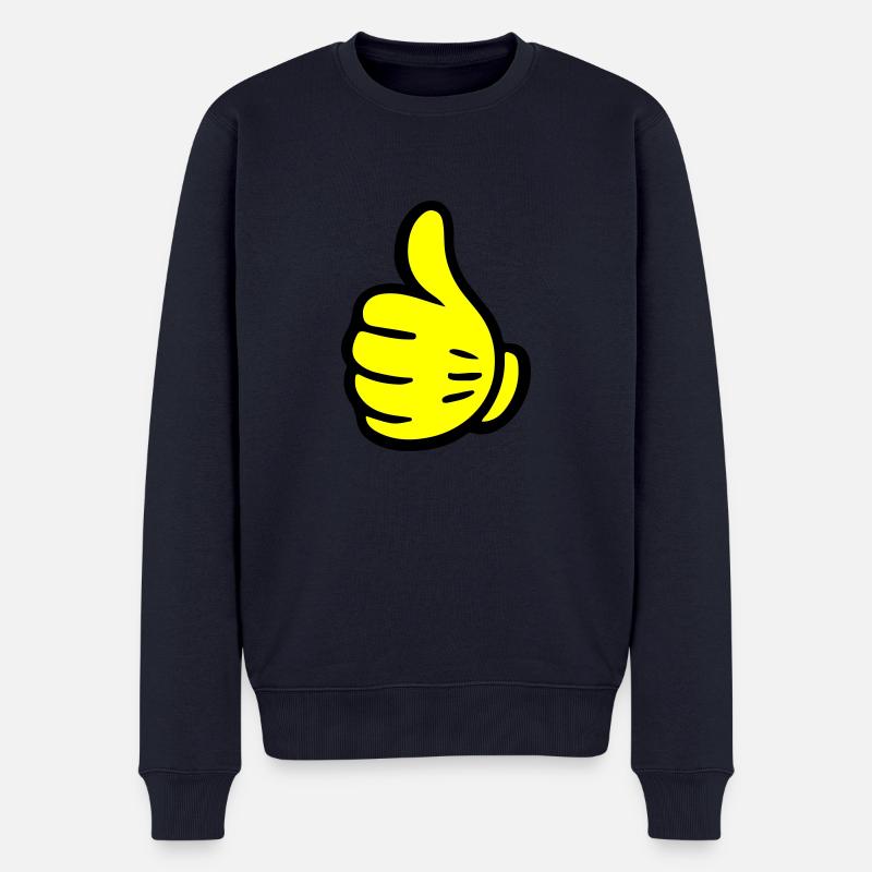Main comme une bande dessinée - Pull Premium bio Homme - bleu marine