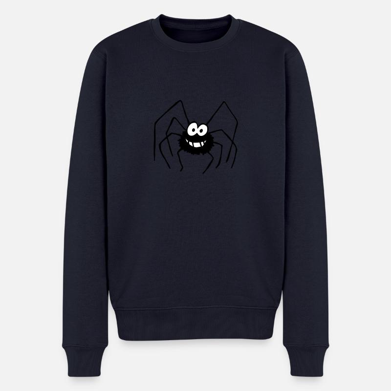Spinne - Männer Premium Bio Pullover - Navy