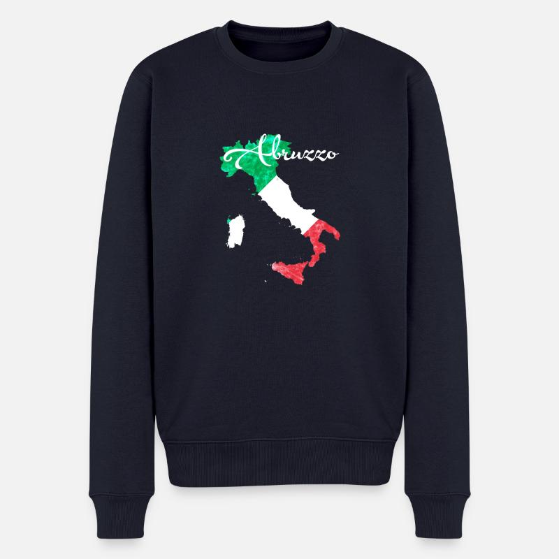 Abruzzes - Pull Premium bio Homme - bleu marine