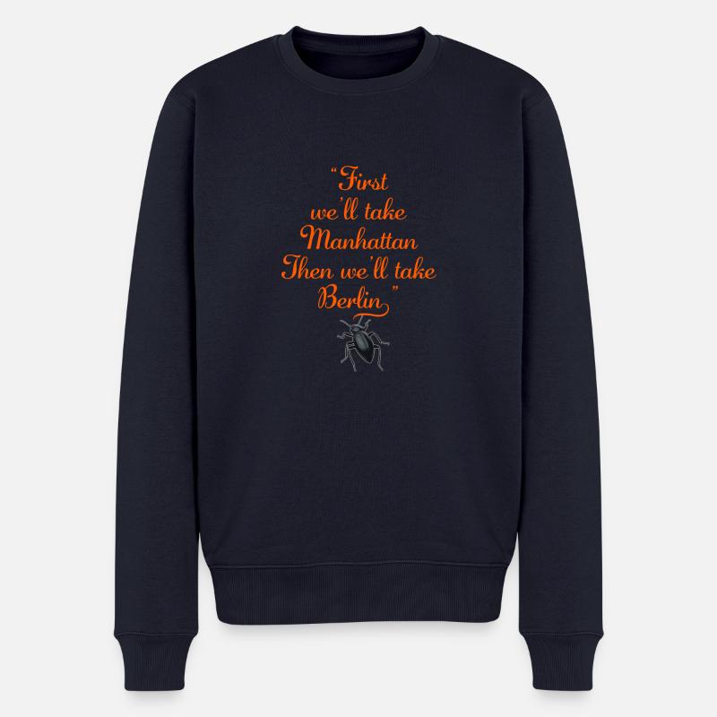 COCKROACH IN MANHATTAN - Männer Premium Bio Pullover - Navy