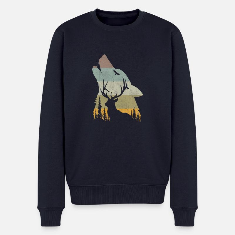 Loup - Pull Premium bio Homme - bleu marine