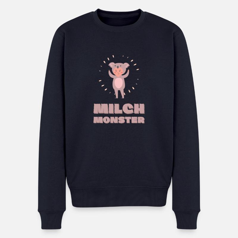 Milch Monster - Männer Premium Bio Pullover - Navy