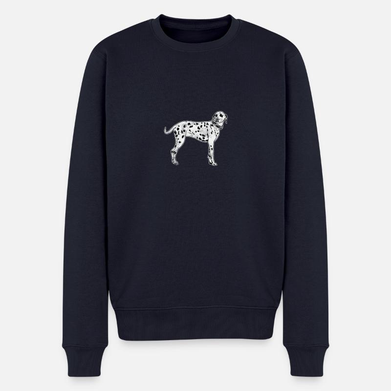 Dalmatiner - Männer Premium Bio Pullover - Navy