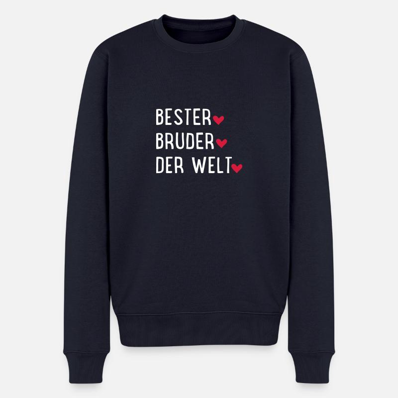 Bester Bruder der Welt - Männer Premium Bio Pullover - Navy