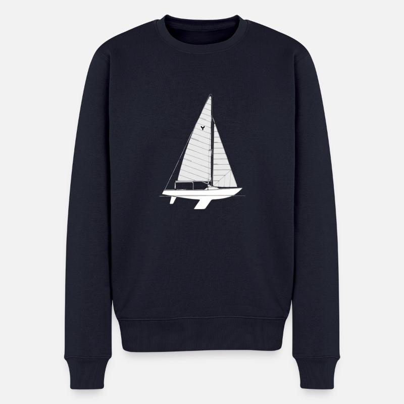 Yingling Riss - Männer Premium Bio Pullover - Navy