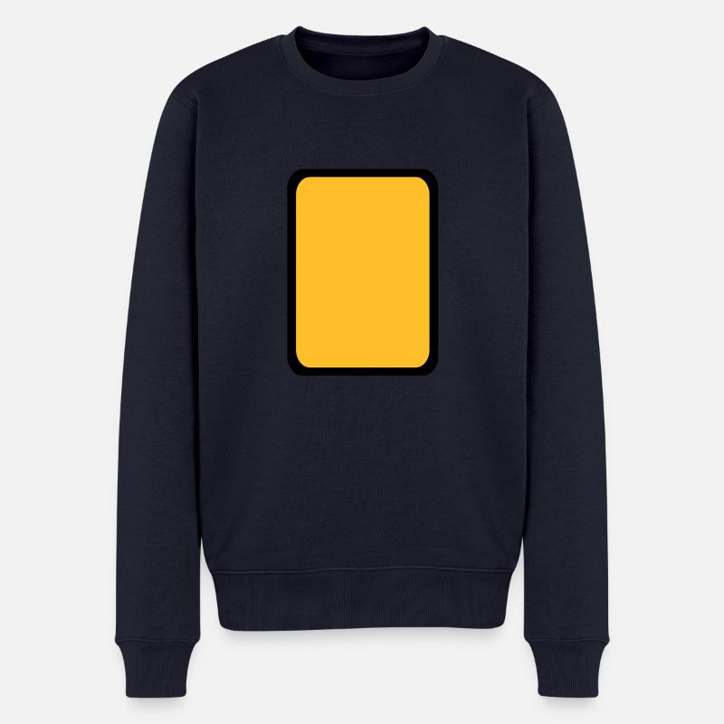 Carton jaune Arbitre - Pull Premium bio Homme - bleu marine