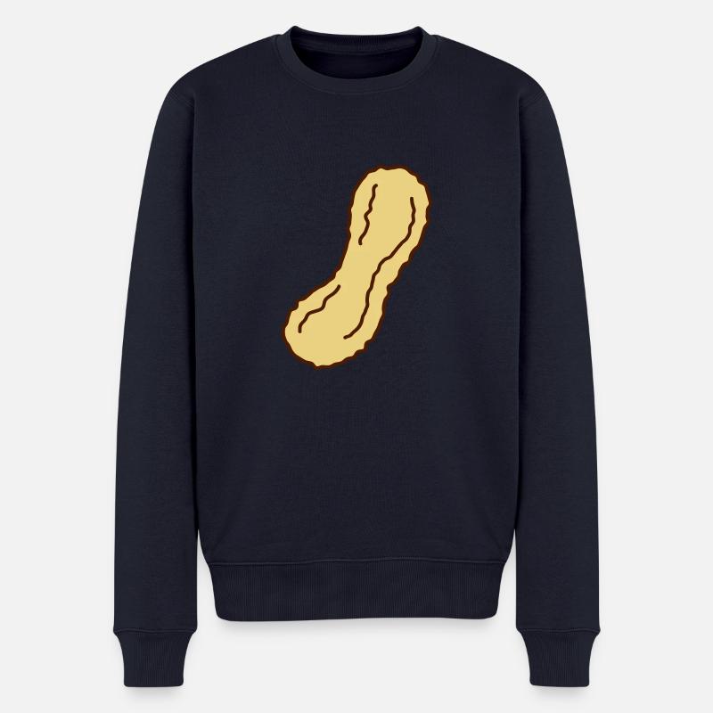 Peanut - Männer Premium Bio Pullover - Navy