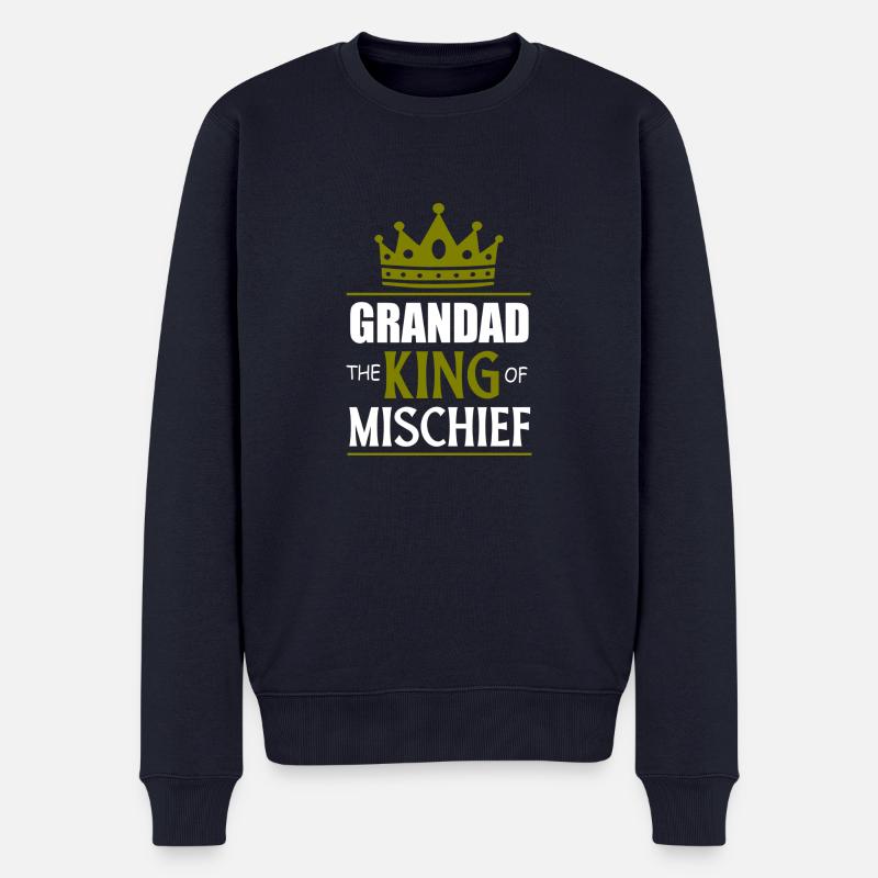 Citation de grand-père - Pull Premium bio Homme - bleu marine