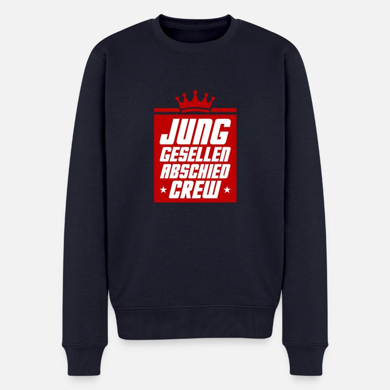 Junggesellen Abschied Crew - Männer Premium Bio Pullover - Navy