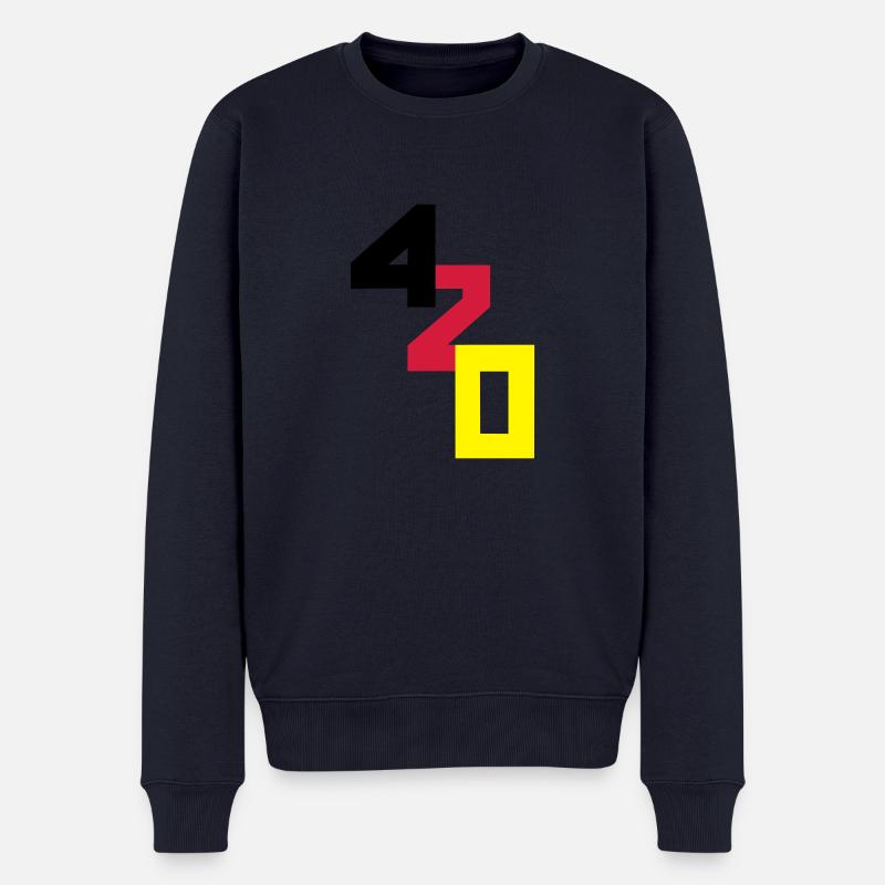 420er - Männer Premium Bio Pullover - Navy