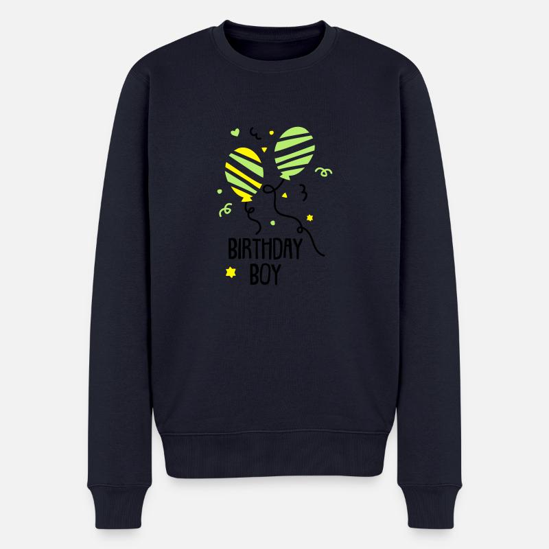 Geburtstagsshirt JUNGS - Männer Premium Bio Pullover - Navy