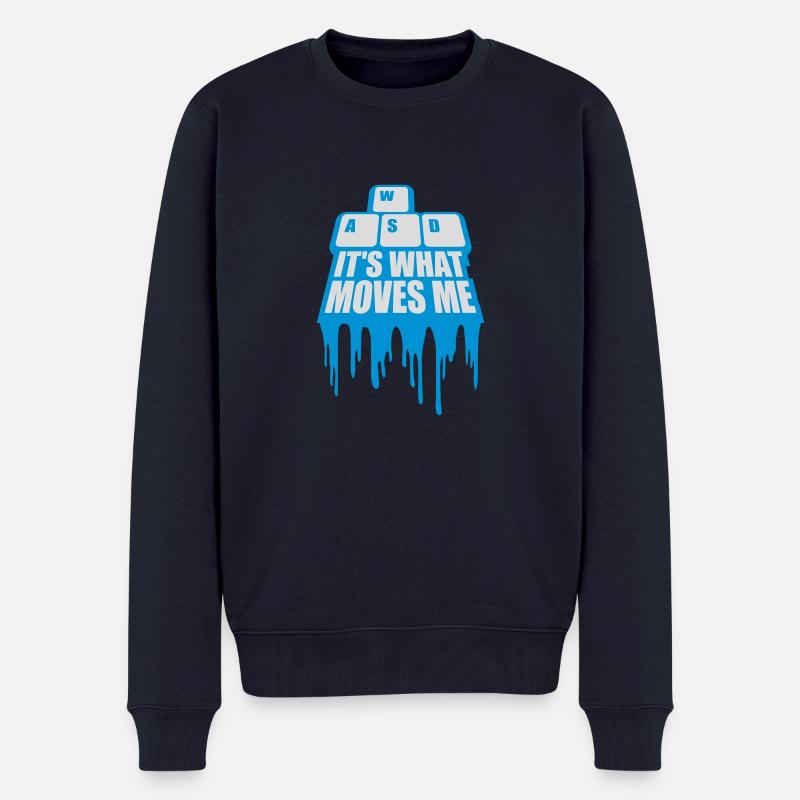c’est ce qui m’émeut - Pull Premium bio Homme - bleu marine