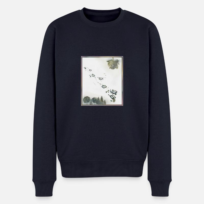 Going Home - Männer Premium Bio Pullover - Navy