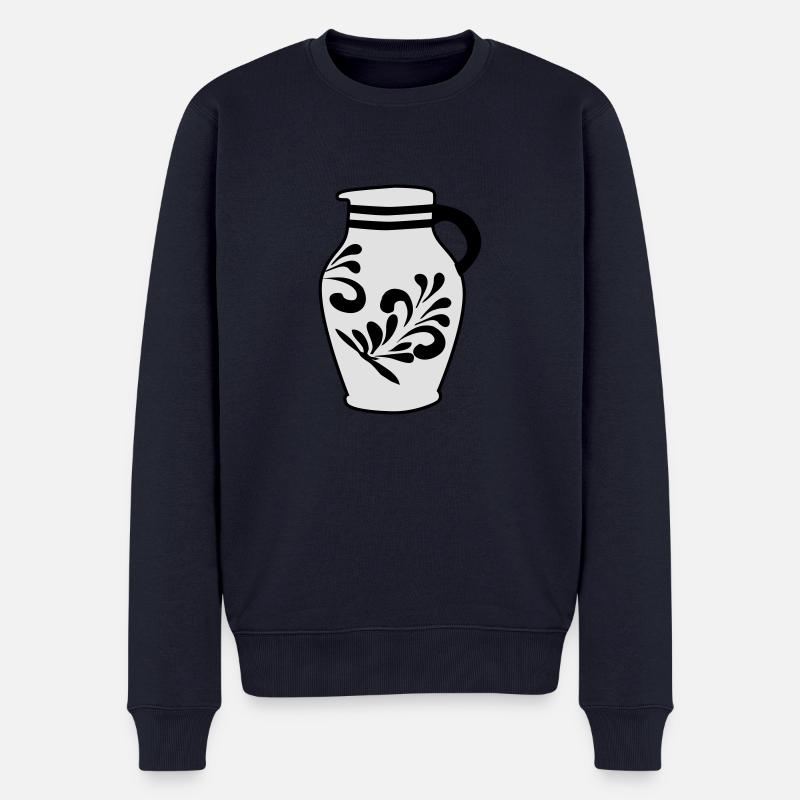 Hessischer Bembel - Männer Premium Bio Pullover - Navy