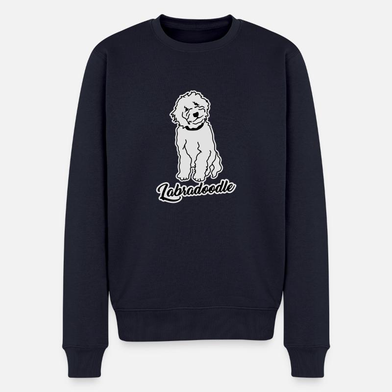 Labradoodle - Männer Premium Bio Pullover - Navy