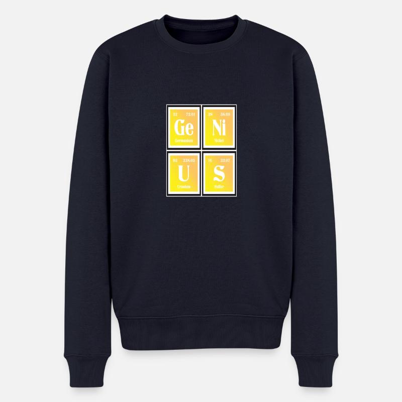 Genius | Periodensystem der Elemente - Männer Premium Bio Pullover - Navy