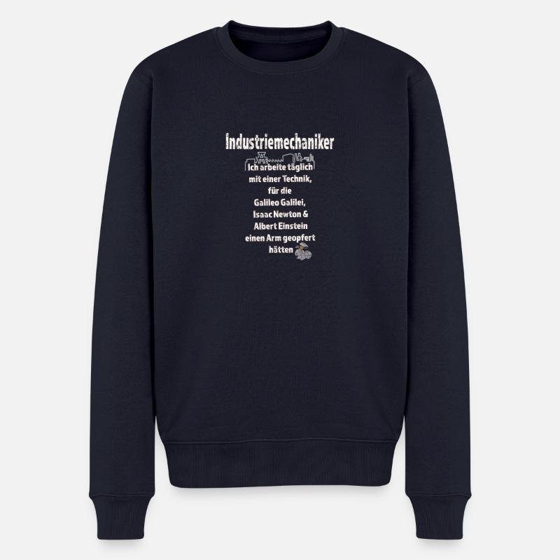 Industriemechaniker - Männer Premium Bio Pullover - Navy