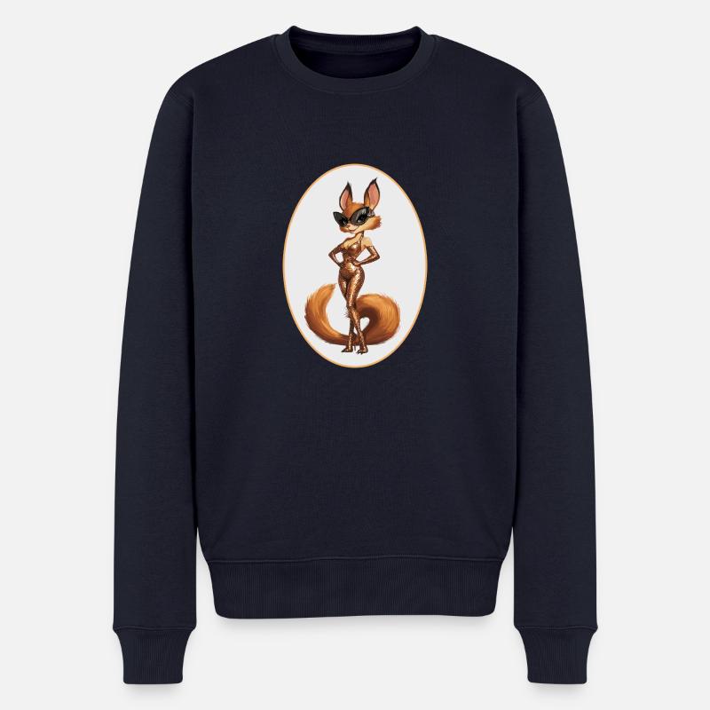 Eichhörnchen - Männer Premium Bio Pullover - Navy