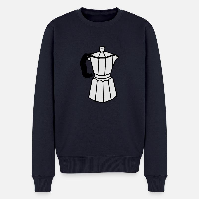 moka - Männer Premium Bio Pullover - Navy