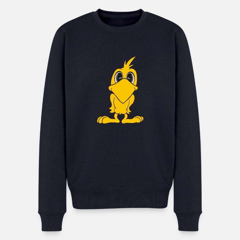 vogel - Männer Premium Bio Pullover - Navy