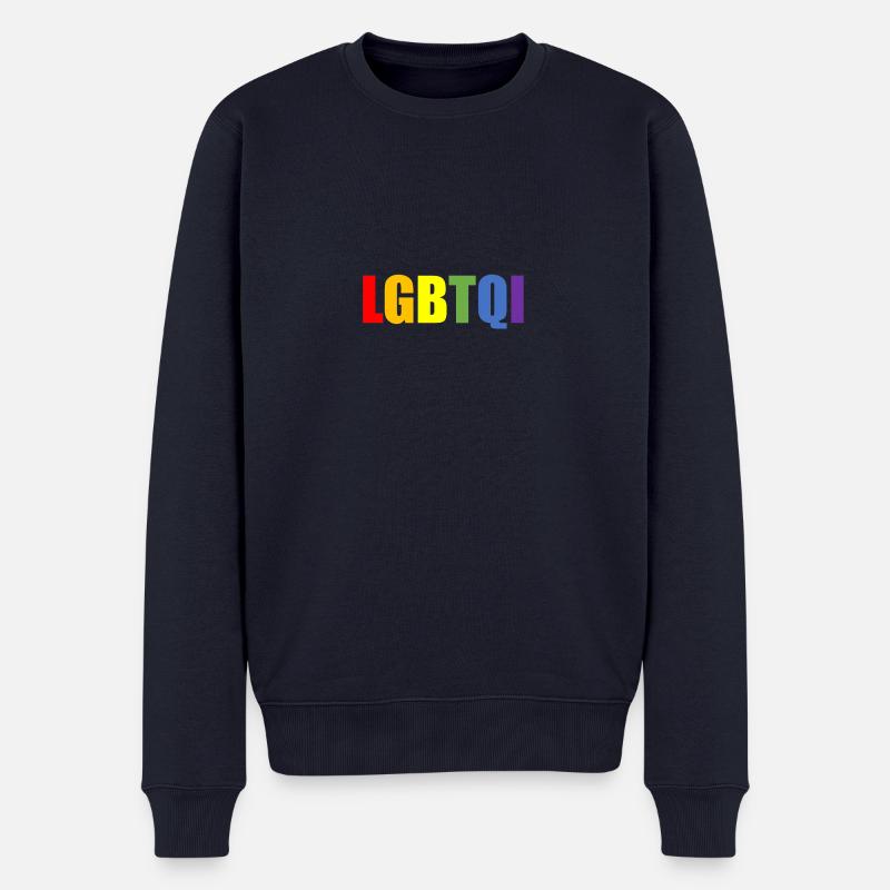 LGBTQI - Männer Premium Bio Pullover - Navy