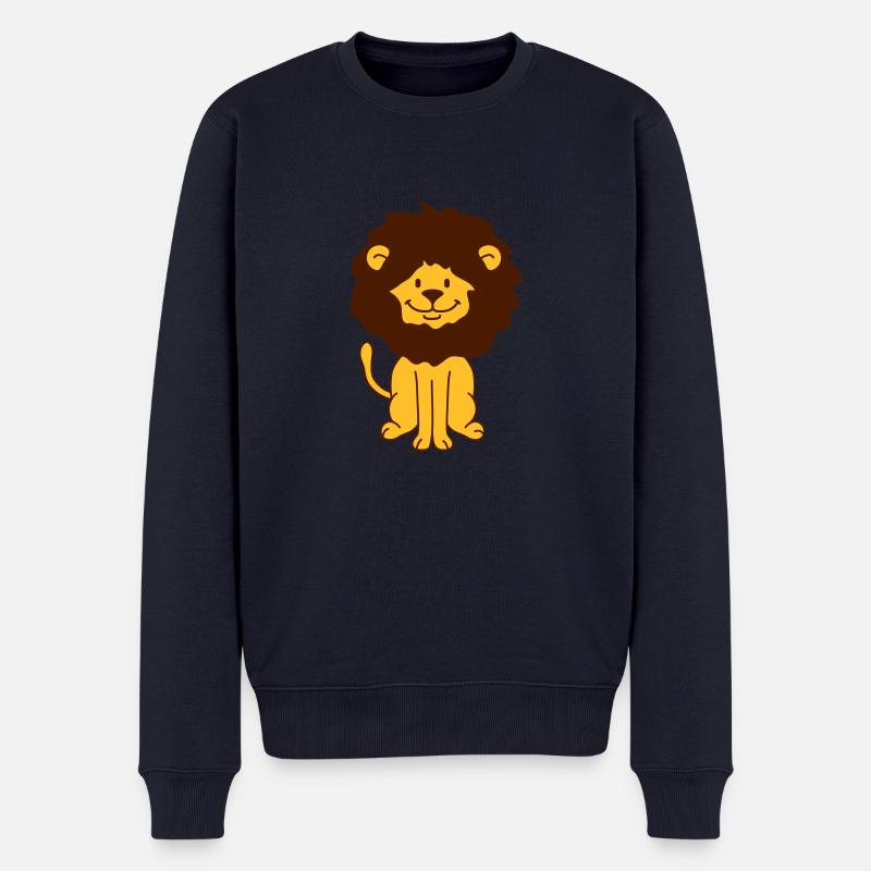 Cute Lion - Männer Premium Bio Pullover - Navy