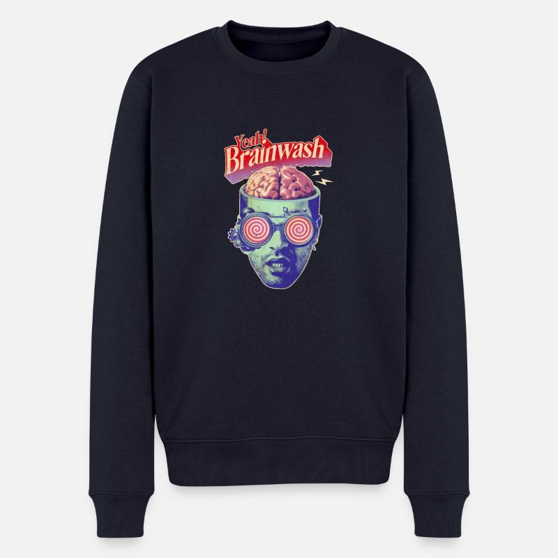 Gehirnwäsche - Männer Premium Bio Pullover - Navy