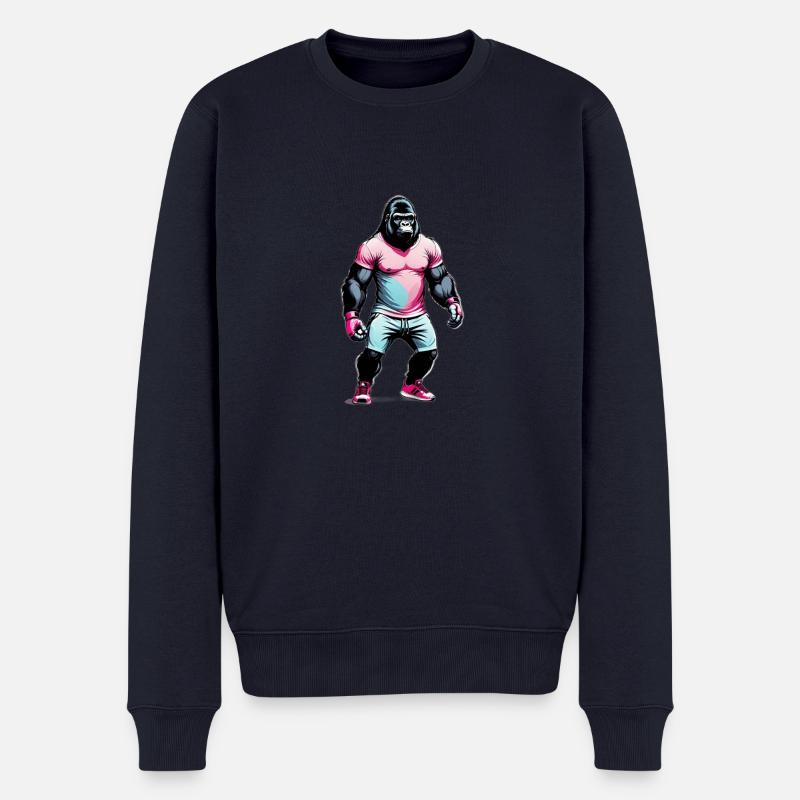 Boxe Boxeur Gorille - Pull Premium bio Homme - bleu marine