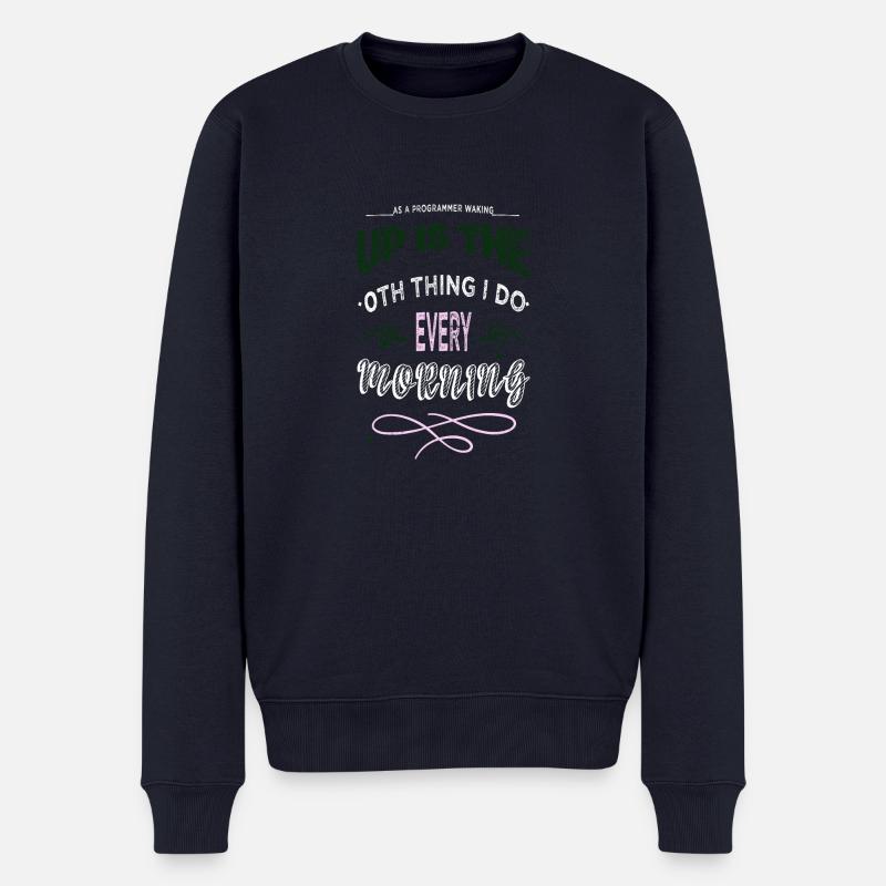 dayfathers day - Männer Premium Bio Pullover - Navy