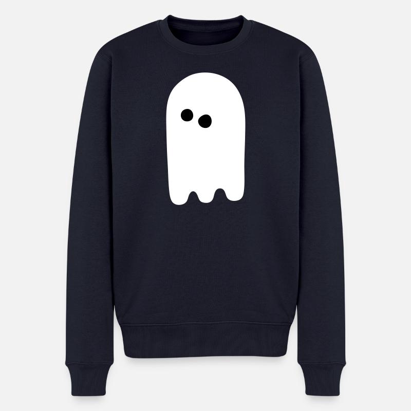 Gespenst - Männer Premium Bio Pullover - Navy