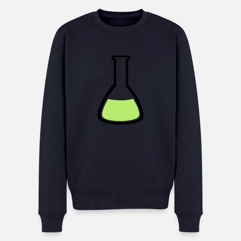 Labor Reagenzglas - Männer Premium Bio Pullover - Navy
