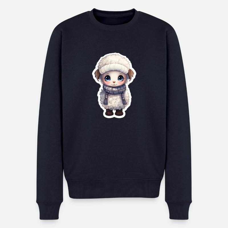 süßer Winterflauschi - Männer Premium Bio Pullover - Navy