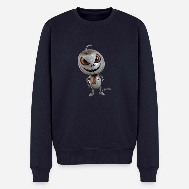 gambot Halloween 01 - Männer Premium Bio Pullover - Navy