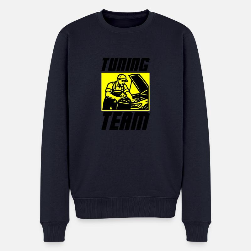 Tuning Team Auto - Männer Premium Bio Pullover - Navy