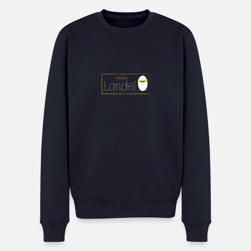 Landei - Männer Premium Bio Pullover - Navy