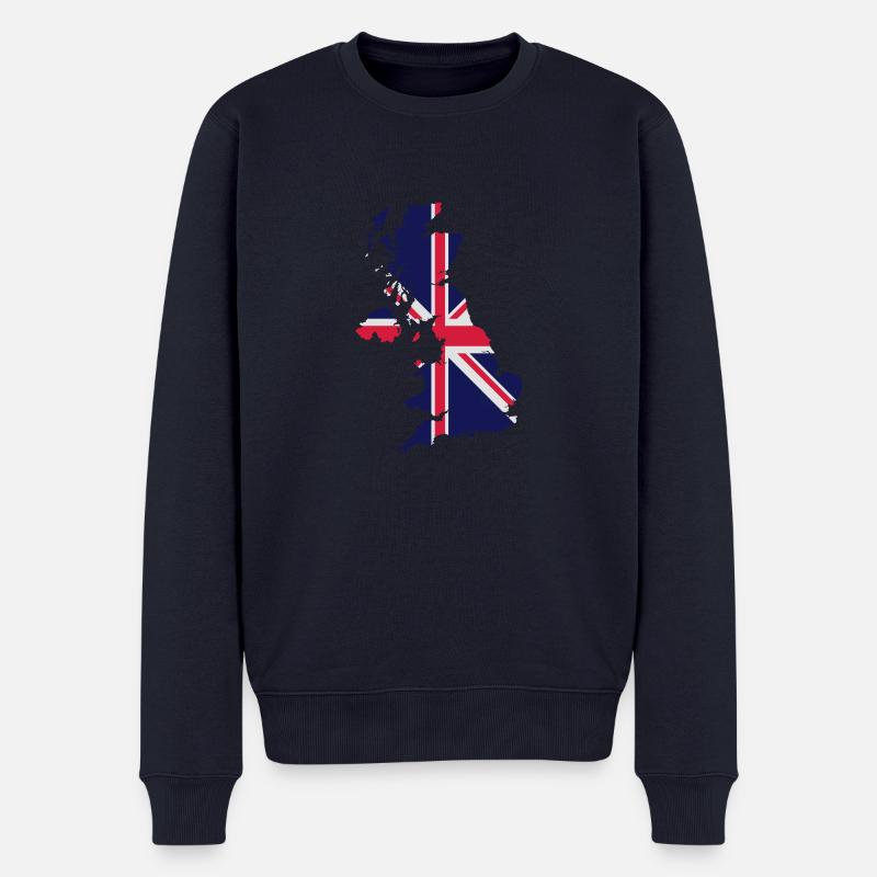 Great Britain - Männer Premium Bio Pullover - Navy