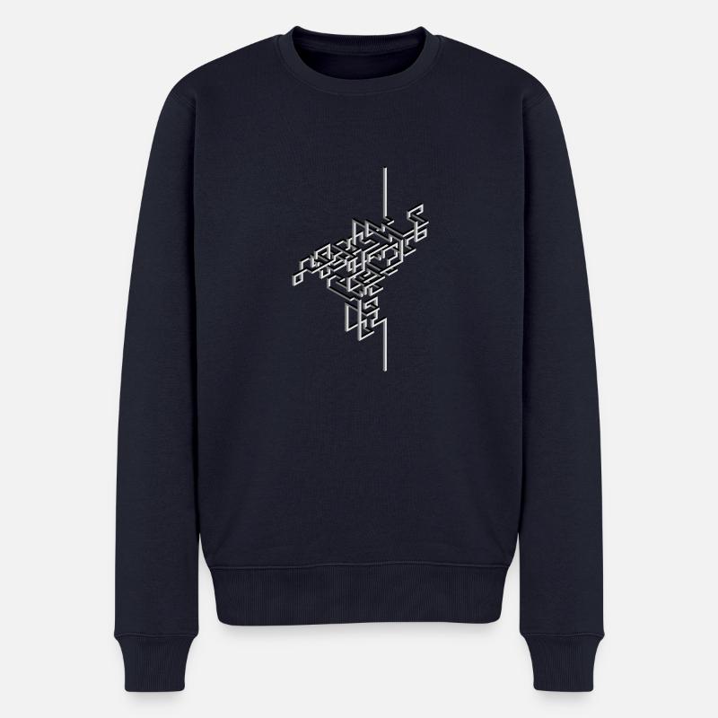 knot - Männer Premium Bio Pullover - Navy