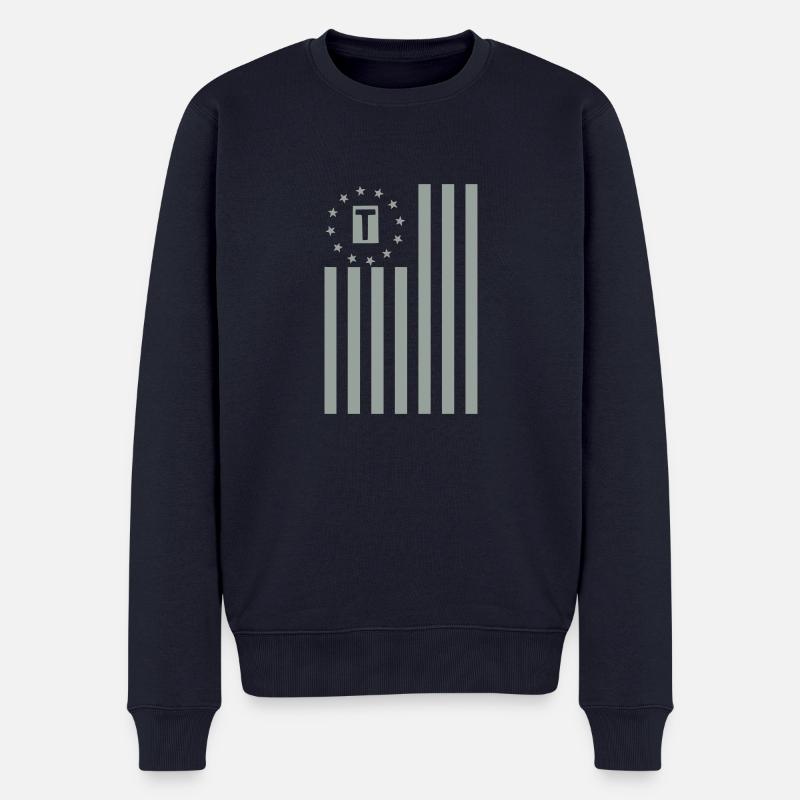 Us Thirteen - Pull Premium bio Homme - bleu marine