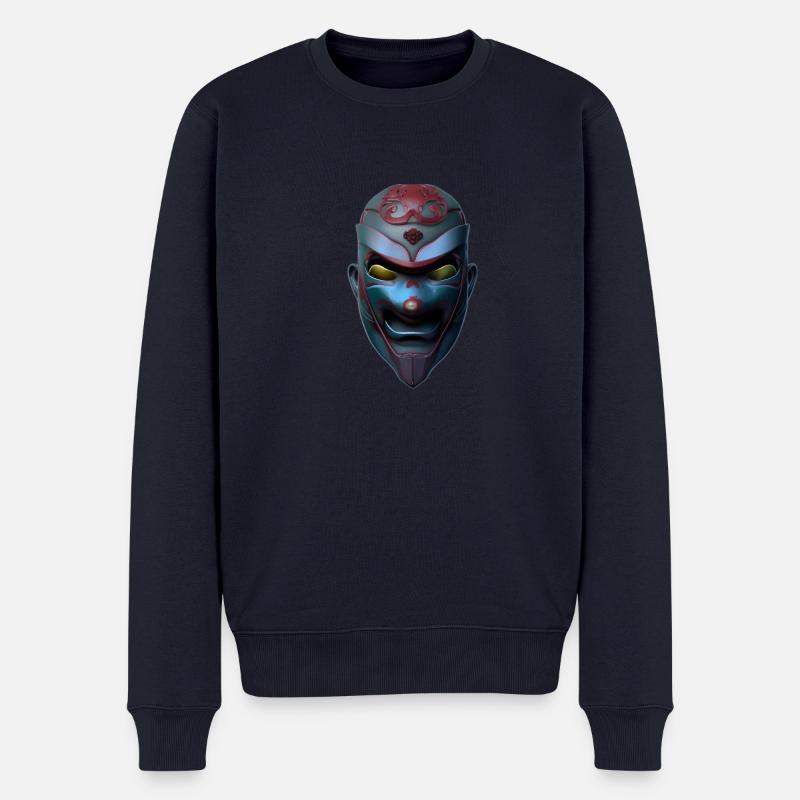 Samouraï master warriors - Pull Premium bio Homme - bleu marine