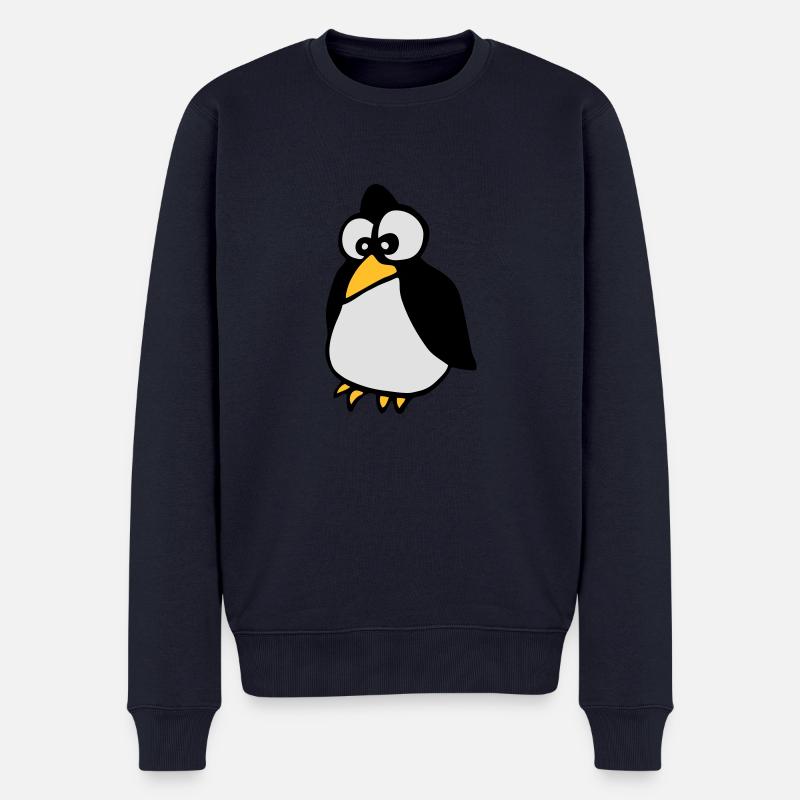 Pinguin - Männer Premium Bio Pullover - Navy