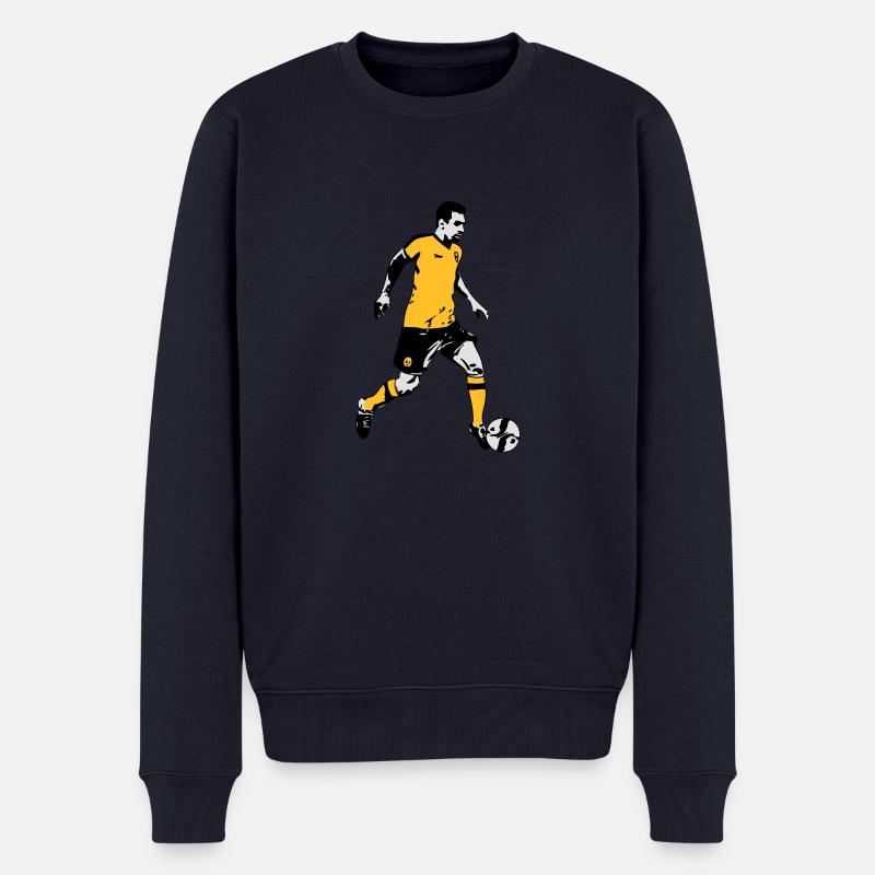 Fussball - Soocer - Männer Premium Bio Pullover - Navy