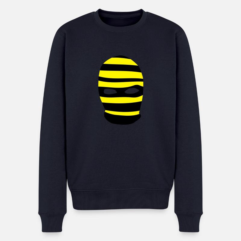 Sturmhaube - Männer Premium Bio Pullover - Navy