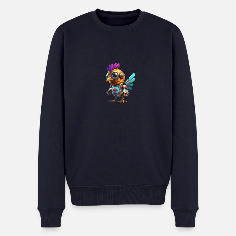 Roboter Chicken - Männer Premium Bio Pullover - Navy