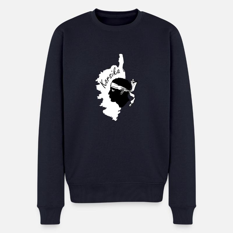 Corse - Pull Premium bio Homme - bleu marine