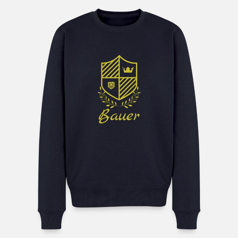 Bauer Gold - Männer Premium Bio Pullover - Navy